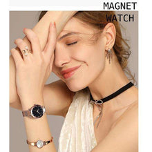 Load image into Gallery viewer, New Luxury Starry Sky Women Watches Rose Gold Bracelet Rhinestones Quartz Ladies Watch Thin Steel Female Wristwatch (1PCS) - Ole Misc.