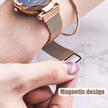 Load image into Gallery viewer, New Luxury Starry Sky Women Watches Rose Gold Bracelet Rhinestones Quartz Ladies Watch Thin Steel Female Wristwatch (1PCS) - Ole Misc.
