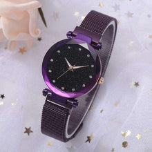 Load image into Gallery viewer, New Luxury Starry Sky Women Watches Rose Gold Bracelet Rhinestones Quartz Ladies Watch Thin Steel Female Wristwatch (1PCS) - Ole Misc.