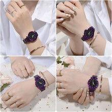 Load image into Gallery viewer, New Luxury Starry Sky Women Watches Rose Gold Bracelet Rhinestones Quartz Ladies Watch Thin Steel Female Wristwatch (1PCS) - Ole Misc.
