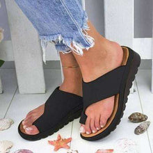 Load image into Gallery viewer, Women Summer Slippers Beach Leather Wedges Open Toe Shoes Ladies Platform Slippers  Sandals - Ole Misc.
