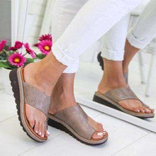 Load image into Gallery viewer, Women Summer Slippers Beach Leather Wedges Open Toe Shoes Ladies Platform Slippers  Sandals - Ole Misc.