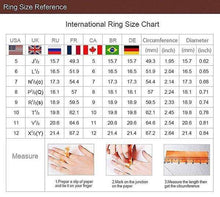 Load image into Gallery viewer, Women 925 Sterling Silver Cube Sea Blue Sapphire Fineness Rings Wedding Engagement Propose Ring Jewelry - Ole Misc.