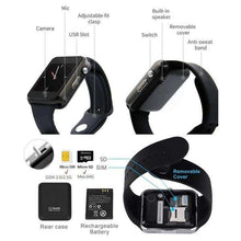 Load image into Gallery viewer, NEW Waterproof Smart Watch Bluetooth GSM Sim Phone Pedometer Sedentary Remind Sleep Monitor Remote Camera For Android/iOS - Ole Misc.