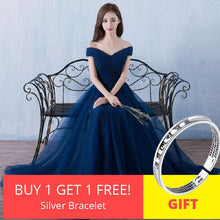 Load image into Gallery viewer, Beauty Emily Elegant Backless Long Royal Blue Evening Dresses 2019  Lace Up Party Maxi Dress Formal Prom Party Dresses - Ole Misc.