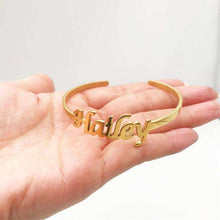 Load image into Gallery viewer, Custom Name Bracelet Personalized Bangles For Women Men  Pulseira Mujer Moda 2019 Gold Stainless Steel Nameplate Bracelets - Ole Misc.