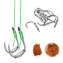 Load image into Gallery viewer, DONQL Spring Fishing Hooks 10/20/50pcs Set Barbed Swivel Jig Carp Hook Single Circle Fishhook Fly Fishing Accessories Tackle - Ole Misc.