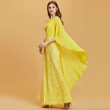 Load image into Gallery viewer, Dressv daffodil long evening dress cheap scoop neck lace appliques sheath wedding party formal dress evening dresses - Ole Misc.