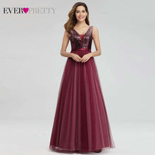 Load image into Gallery viewer, Elegant Evening Dresses Long Ever Pretty V Neck A Line Sleeveless Sequined Formal Dresses EP07910NB Sparkle Party Gowns 2019 - Ole Misc.