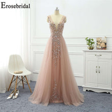 Load image into Gallery viewer, Erosebridal Beaded Dress Elegant Evening Dress Long 2019 Sleeveless Long Formal Dress Evening Gown for Women - Ole Misc.