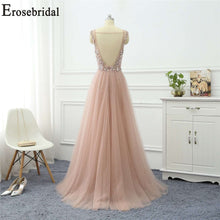 Load image into Gallery viewer, Erosebridal Beaded Dress Elegant Evening Dress Long 2019 Sleeveless Long Formal Dress Evening Gown for Women - Ole Misc.