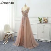 Load image into Gallery viewer, Erosebridal Beaded Dress Elegant Evening Dress Long 2019 Sleeveless Long Formal Dress Evening Gown for Women - Ole Misc.