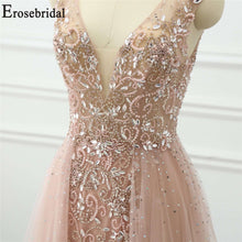Load image into Gallery viewer, Erosebridal Beaded Dress Elegant Evening Dress Long 2019 Sleeveless Long Formal Dress Evening Gown for Women - Ole Misc.