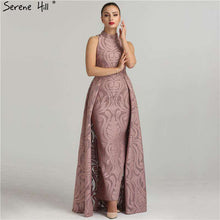 Load image into Gallery viewer, Fashion Mermaid High Collar Formal Evening Dresses Real Photo Sleeveless Sexy Womens Evening Gowns 2019 Serene Hill QA8004 - Ole Misc.