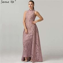 Load image into Gallery viewer, Fashion Mermaid High Collar Formal Evening Dresses Real Photo Sleeveless Sexy Womens Evening Gowns 2019 Serene Hill QA8004 - Ole Misc.