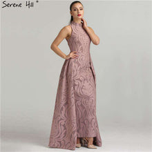 Load image into Gallery viewer, Fashion Mermaid High Collar Formal Evening Dresses Real Photo Sleeveless Sexy Womens Evening Gowns 2019 Serene Hill QA8004 - Ole Misc.