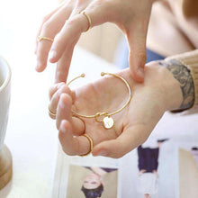 Load image into Gallery viewer, Fashion Name Female Jewelry Initial Alloy Letter Bracelets For Women Girls Rose Gold/Silver Bow knot Charm Bracelet Dropshipping - Ole Misc.