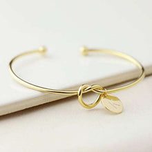 Load image into Gallery viewer, Fashion Name Female Jewelry Initial Alloy Letter Bracelets For Women Girls Rose Gold/Silver Bow knot Charm Bracelet Dropshipping - Ole Misc.