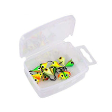 Load image into Gallery viewer, Fish 6Pcs 15mm Lead Head Hook Bait Jigging Fishing Tackle Winter Ice Fishing Hook Lure Mini Metal Bait - Ole Misc.
