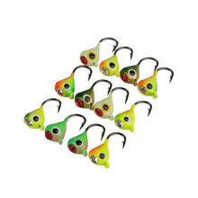 Load image into Gallery viewer, Fish 6Pcs 15mm Lead Head Hook Bait Jigging Fishing Tackle Winter Ice Fishing Hook Lure Mini Metal Bait - Ole Misc.