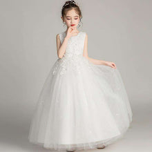 Load image into Gallery viewer, Flower Girl Party Banquet Fall and Winter Knitted Wool Dresses Floor Length Girls Pageant Dresses Wedding Party Dress vestidos - Ole Misc.