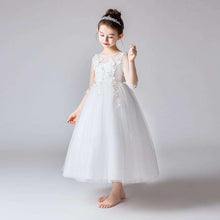 Load image into Gallery viewer, Flower Girl Party Banquet Fall and Winter Knitted Wool Dresses Floor Length Girls Pageant Dresses Wedding Party Dress vestidos - Ole Misc.