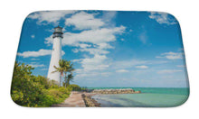 Load image into Gallery viewer, Bath Mat, Famous Lighthouse Cape Floridsouth End Key Biscayne Miami - Ole Misc.