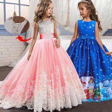 Load image into Gallery viewer, Girl Dresses for Weddings Pageant Dresses for Kids Prom Dress up for the Holy Communion Dresses for Girls Lace Pearls - Ole Misc.