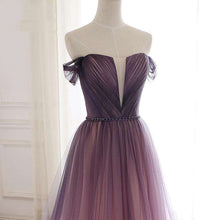 Load image into Gallery viewer, It's Yiiya Evening Dress 2019 Off Shoulder Boat Neck A Line Dresess Backless Lace Up Women Party Formal Dresses Plus Size E946 - Ole Misc.