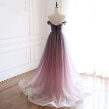 Load image into Gallery viewer, It's Yiiya Evening Dress 2019 Off Shoulder Boat Neck A Line Dresess Backless Lace Up Women Party Formal Dresses Plus Size E946 - Ole Misc.