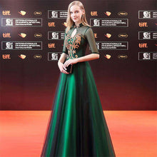Load image into Gallery viewer, It's Yiiya Evening Dresses Sexy Backless Illusion Bling Sequined Floor Length Flower Fashion Designer Formal Dress LX365 - Ole Misc.