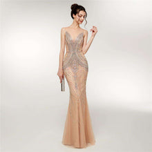 Load image into Gallery viewer, JaneVini Luxury Beading Tulle Long Dresses 2 - Ole Misc.