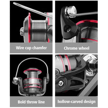 Load image into Gallery viewer, LINNHUE Fishing Reel All Metal Spool Spinning Reel 8KG Max Drag Stainless Steel Handle Line Spool Saltwater Fishing Accessories - Ole Misc.