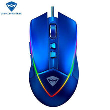 Load image into Gallery viewer, Machenike M5 mouse save power game RGB macro definition optical rail notebook desktop computer  gaming mouse  black / white - Ole Misc.