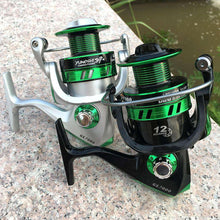 Load image into Gallery viewer, NEWEST 12BB Ball Bearings Spinning Fishing Reel GL 5.5:1 Right/Left Metal Spool Fishing Tackle - Ole Misc.