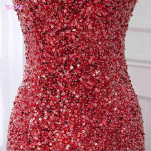 Load image into Gallery viewer, Off Shoulder Red Mermaid Evening Dress 2019 Formal Dresses Evening Gown Competition Robe de Soiree Sequin Beading Tulle YQLNNE - Ole Misc.