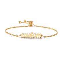 Load image into Gallery viewer, Personalized Custom Name Bracelet Charms Handmade Women Kids Jewelry Engraved Handwriting Signature Love Message Customized Gift - Ole Misc.