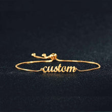 Load image into Gallery viewer, Personalized Custom Name Bracelet Charms Handmade Women Kids Jewelry Engraved Handwriting Signature Love Message Customized Gift - Ole Misc.