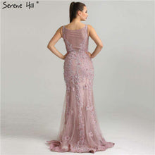 Load image into Gallery viewer, Pink  Sexy Elegant Evening Dresses 2019 Lace  Pears Diamond Mermaid Formal Evening Dress Real Photo LA6355 - Ole Misc.