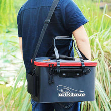Load image into Gallery viewer, Portable EVA Fishing Bucket Bag Collapsible Fishing Bucket Live Fish Box Bucket Oxygen Pump Outdoor Fishing Tackle Storage Bags - Ole Misc.