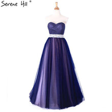 Load image into Gallery viewer, Robe De Soiree Long A Line Evening Dress Long Mazarine Sleeveless Tulle Formal Evening Dress 2019 Serene Hill - Ole Misc.