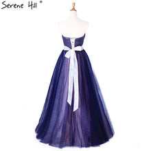 Load image into Gallery viewer, Robe De Soiree Long A Line Evening Dress Long Mazarine Sleeveless Tulle Formal Evening Dress 2019 Serene Hill - Ole Misc.