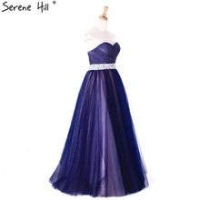 Load image into Gallery viewer, Robe De Soiree Long A Line Evening Dress Long Mazarine Sleeveless Tulle Formal Evening Dress 2019 Serene Hill - Ole Misc.
