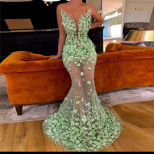 Load image into Gallery viewer, Sexy Mermaid Evening Dress Appliques robe de soiree longue Custom Made Formal Dress Long Off Shoulder vestido de festa longo - Ole Misc.