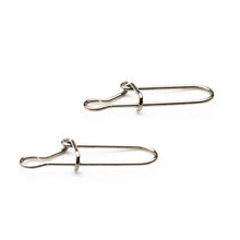 Load image into Gallery viewer, 50pcs Stainless Steel Fishing Connector Hooked Snap  Barrel Swivel Hook Lure Carp Tool - Ole Misc.
