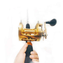 Load image into Gallery viewer, Singnol High end Full Metal Gold ACT351 Drum Reels Casting Large Model Big Fish Trolling Wheel Deep Sea Iron Boat Fishing Reel - Ole Misc.