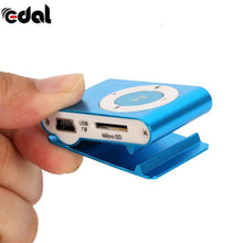 Load image into Gallery viewer, USB metal mini Clip mp3 Player sport portable Music digital TF/SD Card Slot player mp 3 player card running Protable Mini Mp3 Mu - Ole Misc.