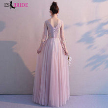 Load image into Gallery viewer, V neck Sexy Formal Dress Women Elegant Party Prom Evening Gowns for Women Lace Appliques 2019 New Arab Dresses Evening ES2450 - Ole Misc.