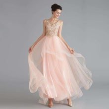Load image into Gallery viewer, Women Long Dress Evening Elegant Prom Party Dresses Beaded Evening Luxury Dress Puffy Dresses Party Formal Dresses Evening Gown - Ole Misc.