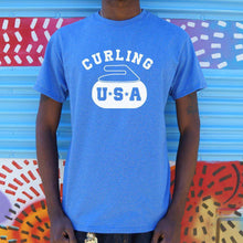 Load image into Gallery viewer, Curling USA T-Shirt (Mens) - Ole Misc.